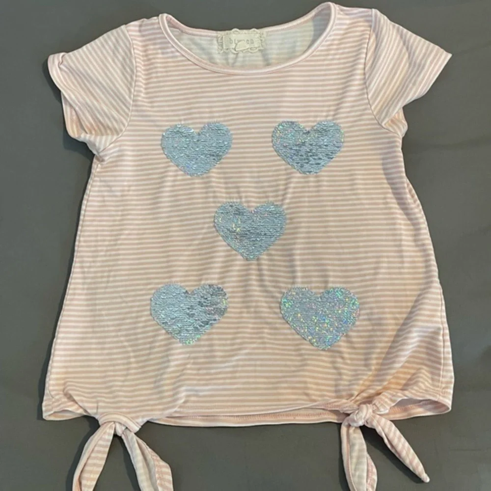 Girls Sequin Knot Tee - Picture 3 of 3